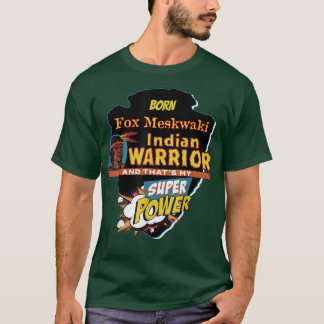Camiseta Fo Meskwaki Nascer Indígena Nativo Americano com S