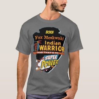 Camiseta Fo Meskwaki Nascer Indígena Nativo Americano com S