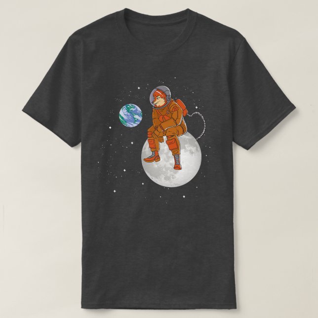 Camiseta Fo Moon Earth Planets (Frente do Design)