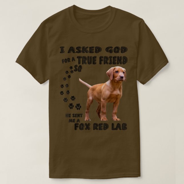 Camiseta Fo Red Lab Cote A Pai Da Mãe, Cute Ruby Labrad (Frente do Design)