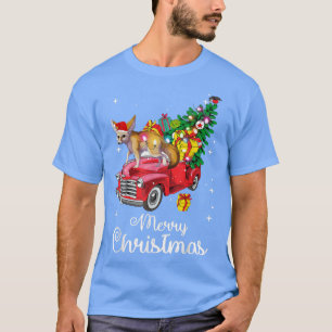 Camiseta Fo Ride Red Truck Natal Pajama Engraçado Xmas Anim