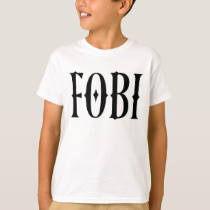 Camiseta FOBI Medo de ser incluído humor negro gótico