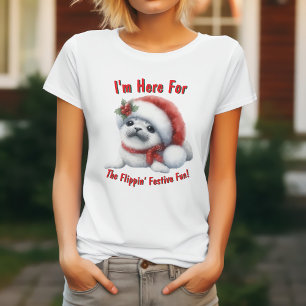Camiseta Foca Bebê Adorável de Férias - Fofa e Festiva