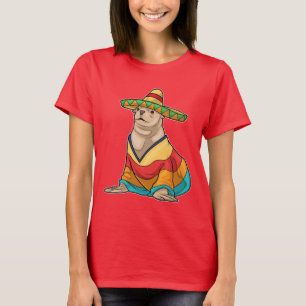 Camiseta Foca chapéu mexicano