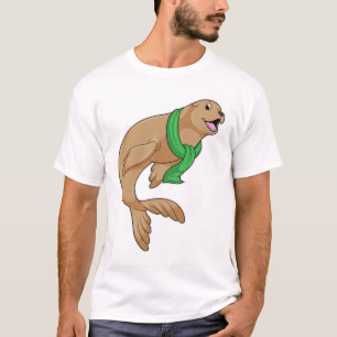 Camiseta Foca com Cachecol