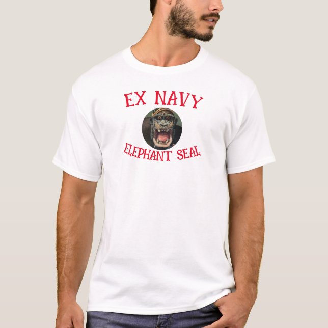 Camiseta Foca Elefante Ex Marinha (Frente)