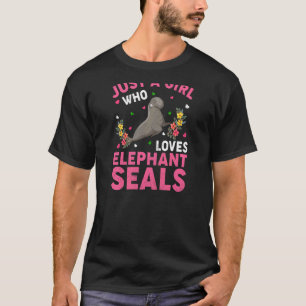 Camiseta Foca Elefante Peixe Apenas Uma Garota Que Ama Ele