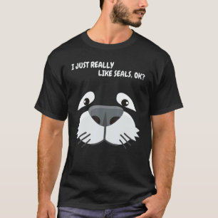 Camiseta Foca Eu Sinto Muito Gosto De Focas OK Rapazes Rap