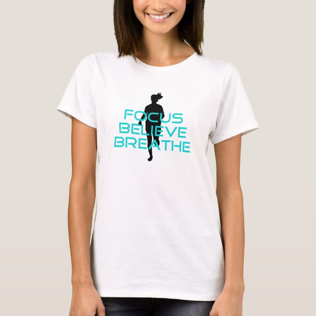 Camiseta Foco Acredita Respirar Aqua (Frente)