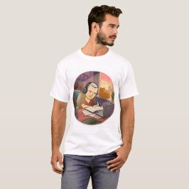 Camiseta "Foco e determinação - Teto de trabalho do Laptop 