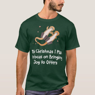 Camiseta Foco em trazer a alegria ao longo do mar de Natal