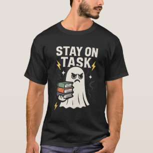 Camiseta Foco fantasma - Halloween de volta à Design da esc