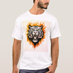 Camiseta "Foco feroz - T-Shirt Gráfico de Tigre Negrito"