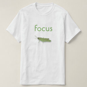 Camiseta foco gafanhoto aguada aquarela