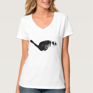 Camiseta Foco Inclinado, Presença Vetorial