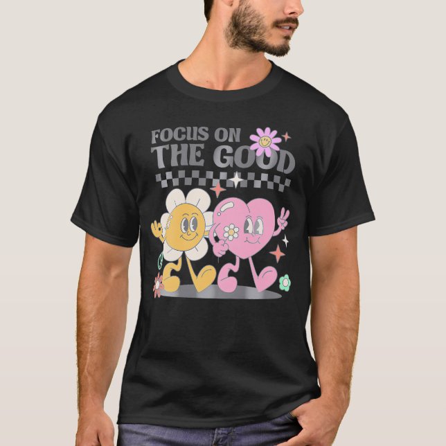Camiseta Foco No Bom Groovy Positive Cote De Volta (Frente)