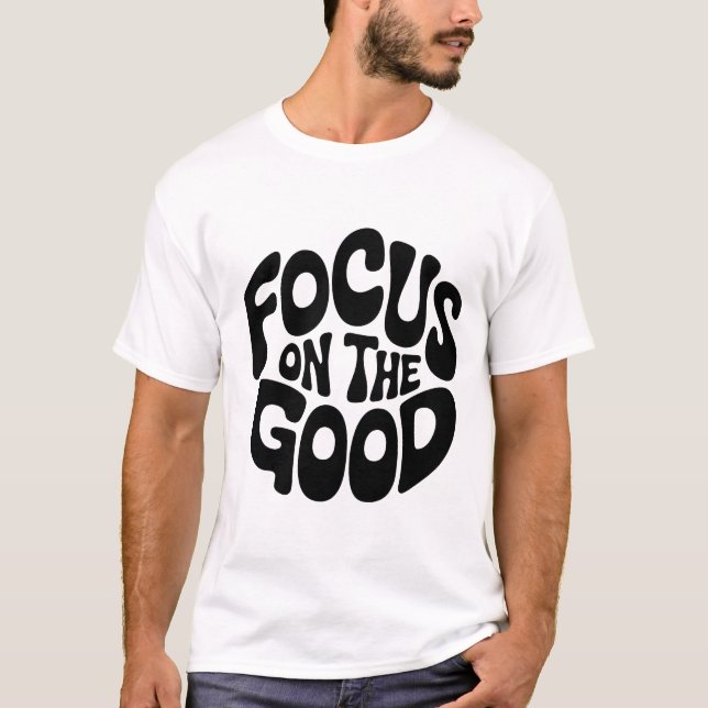 Camiseta Foco no Bom Tee Motivacional (Frente)