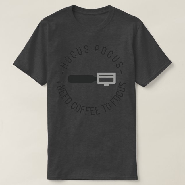 Camiseta Foco no café (Frente do Design)