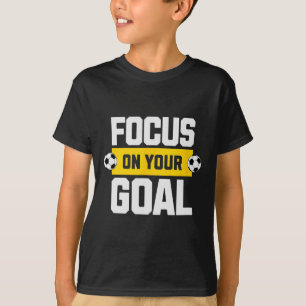 Camiseta Foco no Futebol no Seu Objetivo Treinador Jogador