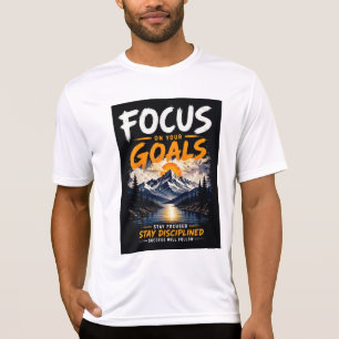 Camiseta Foco Nos Seus Objetivos Motivacional