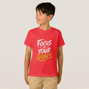 Camiseta Foco Nos Seus Objetivos Motivacional
