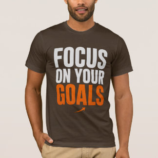 Camiseta FOCO NOS SEUS OBJETIVOS – Tipografia Motivacional