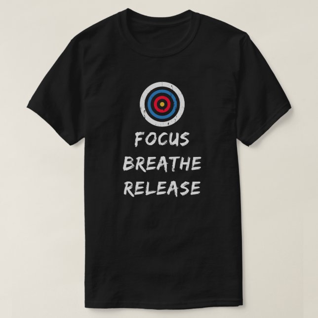 Camiseta Foco Respire Libere | Amante de Arco e Flecha (Frente do Design)