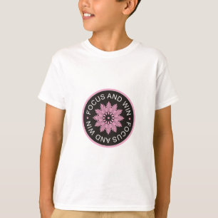 Camiseta ~Focus de 3 citações da palavra e ~motivational