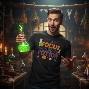 Camiseta Focus Potion Halloween   Cute Witchy Spook