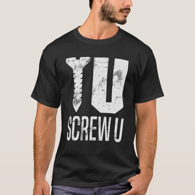 Camiseta Foda-se U Lazy Halloween Costume Sarcastic Pun Hum (Frente)