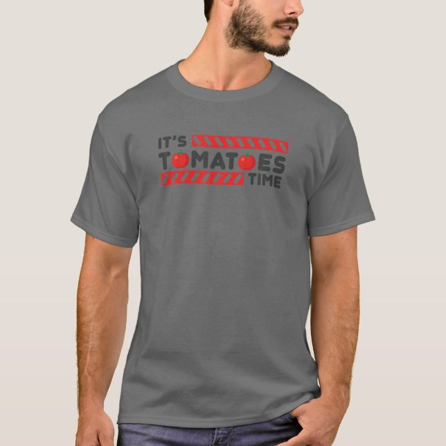 Camiseta Fodora Engraçada de Tomate Hora do Tomate (Frente)