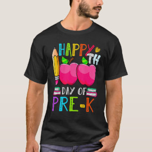 Camiseta Fofa 100º dia de Aula Professor Criança Feliz 100