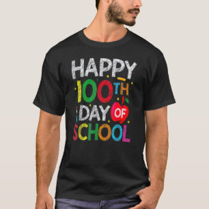 Camiseta Fofa 100 Dias De Escola Professora E Crianças Feli