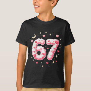 Camiseta Fofa 67 Kawaii Corações Dia dos Namorados Humor In