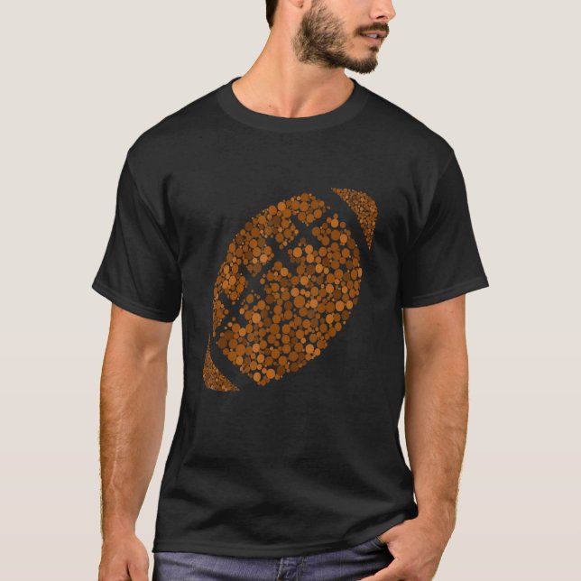 Camiseta Fofa Amante de Futebol com Bolinhas Jogador Intern (Frente)