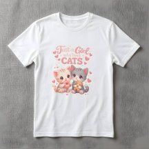 Fofa Apenas uma Garota que Ama Gatos Gatinhos Fofo