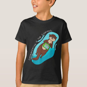 Camiseta Fofa Comunicação Para Todos Lontra Aac Co