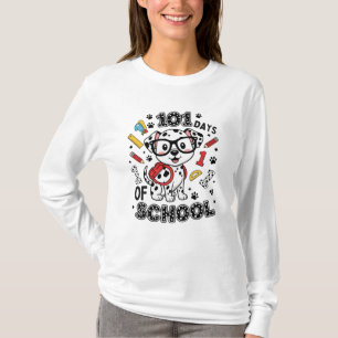 Camiseta Fofa de 101 Dias de Escola Volta às Aul