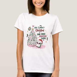 Camiseta Fofa de Mahjong Tudo o que Quero para o N