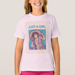 camiseta fofa de menina