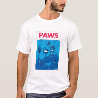 Camiseta Fofa do Gato Azul “Patas” para Amantes de
