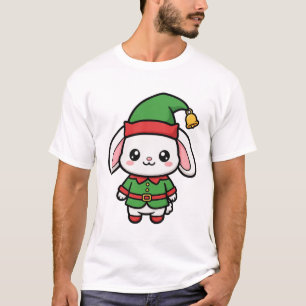 Camiseta Fofa Duende Coelho Natal