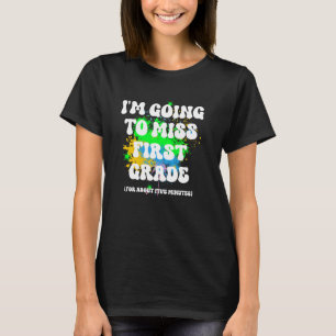 Camiseta Fofa e Divertida Último Dia do Primeiro Ano de Esc