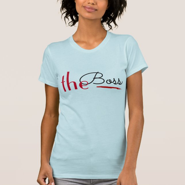 Camiseta fofa esposa chefe t-shirt dia de as mães ideia (Frente)