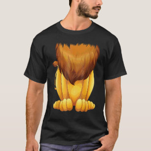 Camiseta Fofa Fantasia de Leão Sem Cabeça com Grande Crina