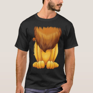 Camiseta Fofa Fantasia de Leão Sem Cabeça Halloween Gato Gr