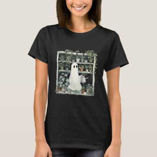 Camiseta Fofa Fantasma Engraçado Jardim Planta Jardinagem