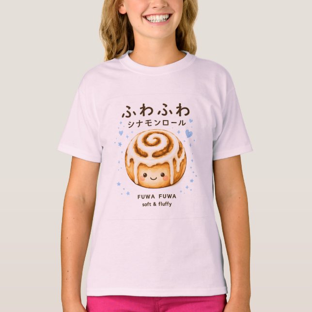 Camiseta Fofa Fuwa Fiuwa Cinnamon roll (Frente)