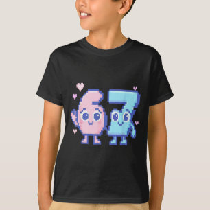 Camiseta Fofa Kawaii 67 Seis Sete Meme 6 7 Garotas Italiano