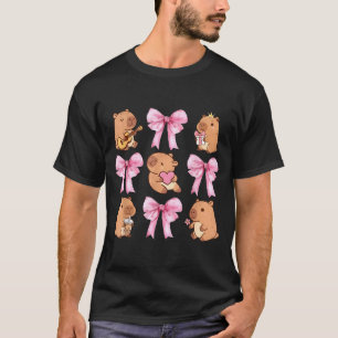Camiseta Fofa Nk Coquette Laço Kawaii Amante de Capivara
